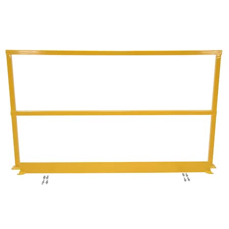 Vestil SAFETY HANDRAIL W/HARDWARE & TOEBOARD 120 SQ-120-TB-HWR